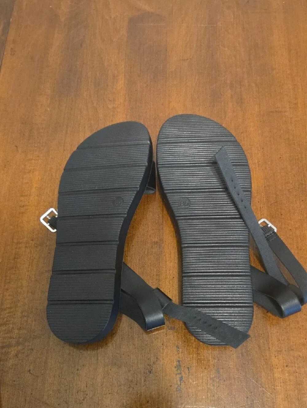 Dream Pairs Black Strappy Ankle Buckle Sandals